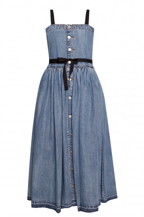 【送関込】VALENTINO☆ヴァレンティノ Saharan in denim VALENTINO ヴァレンティノ 23AW High Waist Denim Skirt ハイ
